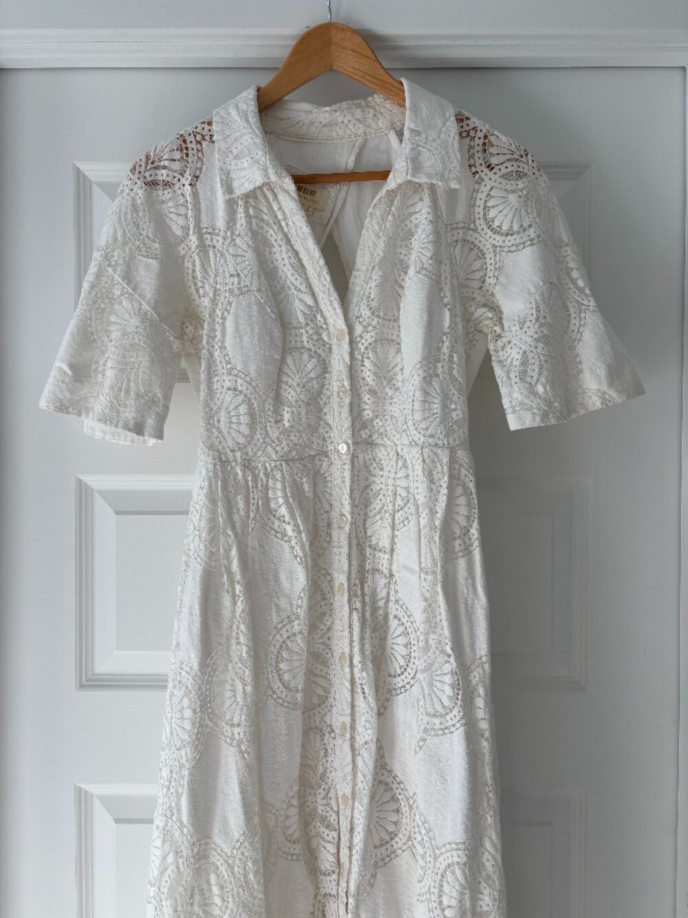 ✨ Maeve by Anthropologie White Long Dress ✨